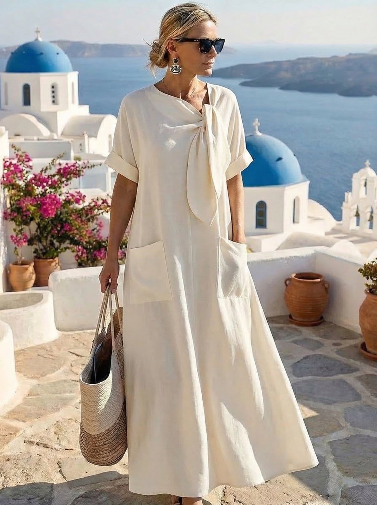 Fleur™ Elegant Dress with Pockets