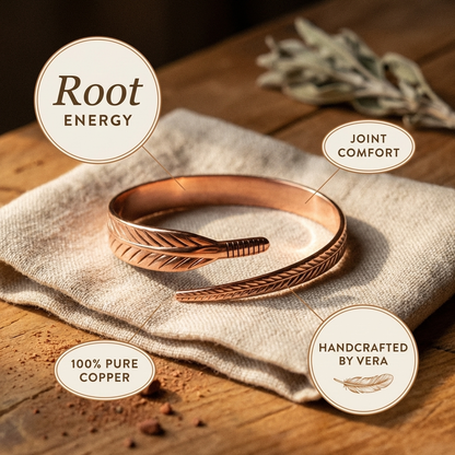 Helenin medený náramok Root